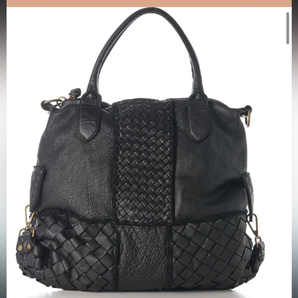 Civico 93 Nadira fine Italian black leather shoulder bag NWT - Picture 3 of 10